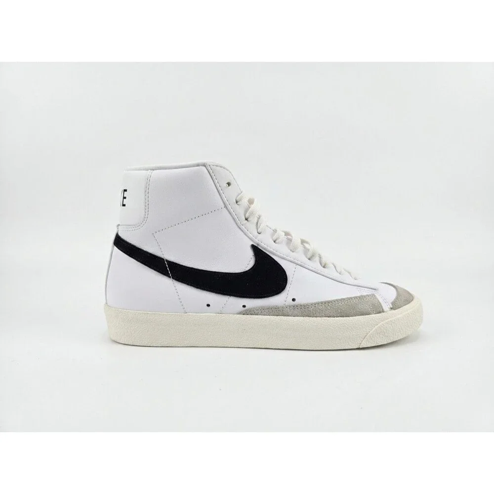 Nike Blazer Mid '77 Vintage High Top White Sneakers (BQ6806-100)  M US9.5/W US11